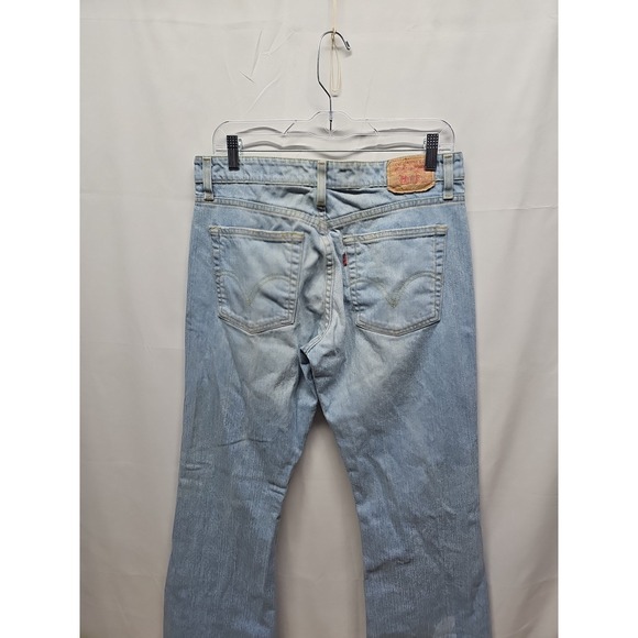 Levi's Vintage Womens 11S Blue 519 Low Flare Leg Y2K Denim Pants Juniors 33 x 31 - Picture 16 of 16